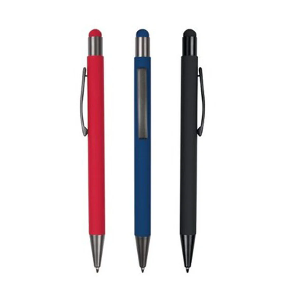 PremiumRubberizedMetalPensWithStylus1